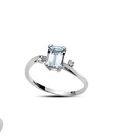 Anello Oro Gioia Donna in Oro Acquamarina OAA12423.003